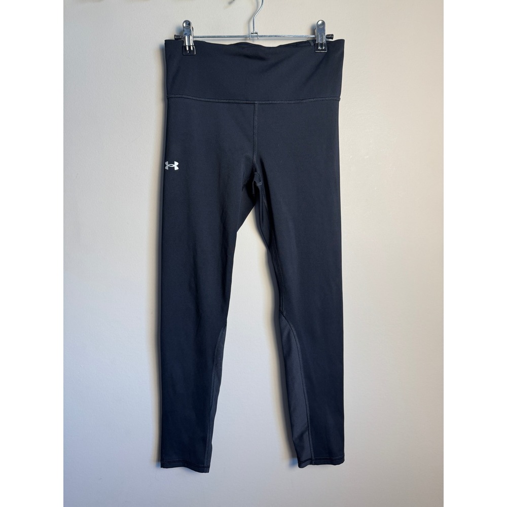 Under Armour Womens Black Leggings SM Athletic Activewear Gym Workout Yoga Mesh